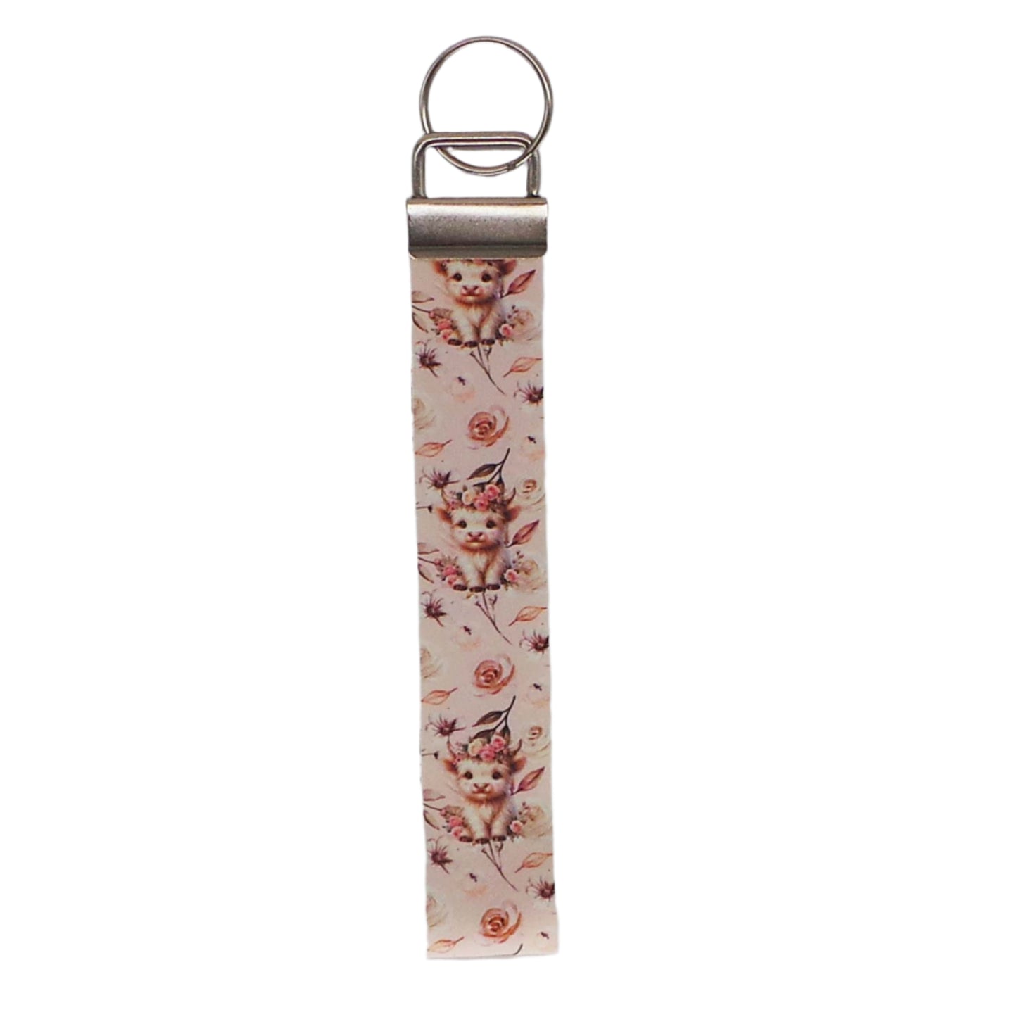Baby Highland Cow Key Fob