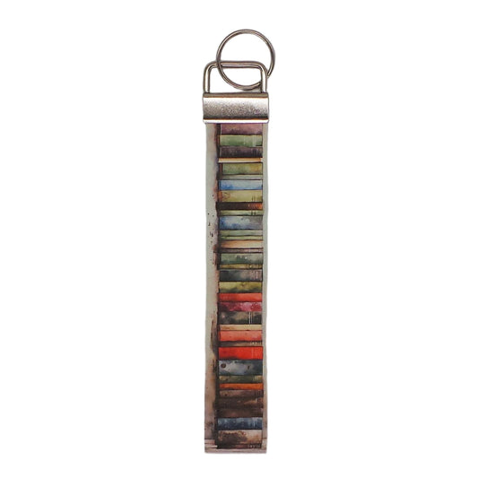 Books Print 5 Key Fob
