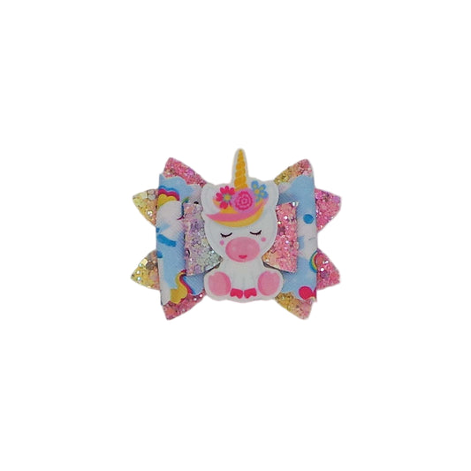 Rainbow Unicorn Bow