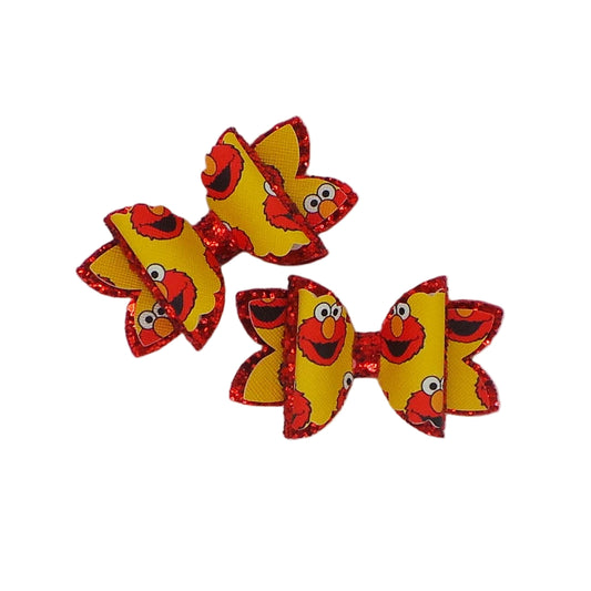 Red Monster 2 Pack Bows